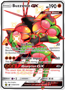 Buzzwole GX SV68/SV94 SM Hidden Fates Holo Full Art Shiny Ultra Rare Pokemon Card TCG - Kawaii Collector