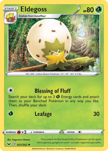 Eldegoss 21/202 SWSH Base Set Uncommon Pokemon Card TCG Kawaii Collector Australia