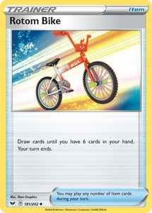 Rotom Bike 181/202 SWSH Base Set Uncommon Trainer Pokemon Card TCG Kawaii Collector Australia