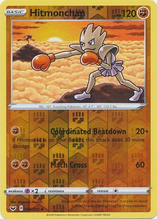 Hitmonchan 95/202 SWSH Base Set Reverse Holo Uncommon Pokemon Card TCG Kawaii Collector Australia