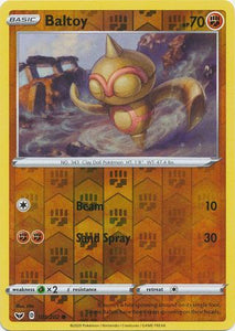 Baltoy 101/202 SWSH Base Set Reverse Holo Common Pokemon Card TCG Kawaii Collector Australia