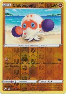Clobbopus 111/202 SWSH Base Set Reverse Holo Common Pokemon Card TCG Kawaii Collector Australia