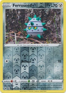 Ferroseed 130/202 SWSH Base Set Reverse Holo Common Pokemon Card TCG Kawaii Collector Australia