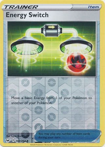 Energy Switch 162/202 SWSH Base Set Reverse Holo Uncommon Trainer Pokemon Card TCG Kawaii Collector Australia