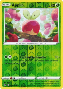 applin pokemon card value Applin 20/192 SWSH Rebel Clash Reverse Holo Common Pokemon Card TCG – Kawaii Collector