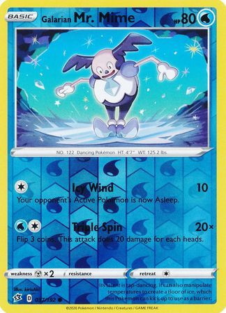 galarian mr mime pokemon card value Galarian Mr. Mime 37/192 SWSH Rebel Clash Reverse Holo Common Pokemon – Kawaii Collector