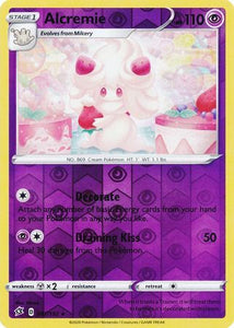 rebel clash sword and shield single cards kawaii collector australia Alcremie 87/192 SWSH Rebel Clash Reverse Holo Rare Pokemon Card TCG