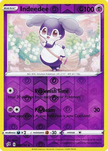 rebel clash sword and shield single cards kawaii collector australia Indeedee 88/192 SWSH Rebel Clash Reverse Holo Uncommon Pokemon Card TCG