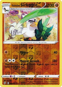 rebel clash sword and shield single cards kawaii collector australia Galarian Sirfetch'd 95/192 SWSH Rebel Clash Reverse Holo Rare Pokemon Card TCG