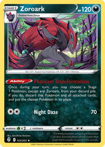 Zoroark 103/203 SWSH Evolving Skies Holo Rare Pokemon Card TCG Near Mint