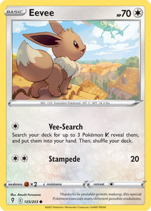 Eevee 125/203 SWSH Evolving Skies Common Pokemon Card TCG Near Mint