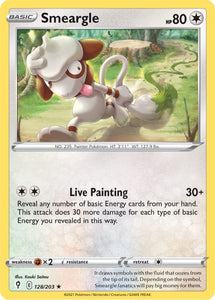 Smeargle 128/203 SWSH Evolving Skies Rare Pokemon Card TCG Near Mint