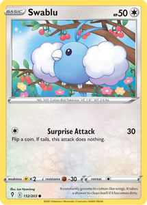 Swablu 132/203 SWSH Evolving Skies Common Pokemon Card TCG Near Mint