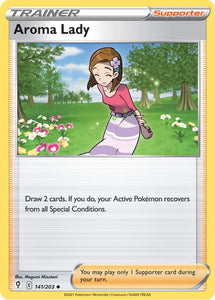 Aroma Lady 141/203 SWSH Evolving Skies Uncommon Pokemon Card TCG Near Mint