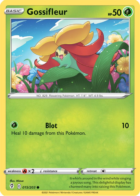 Gossifleur 15/203 SWSH Evolving Skies Common Pokemon Card TCG Near Mint