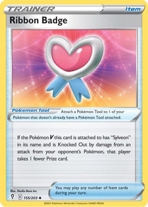 Ribbon Badge 155/203 SWSH Evolving Skies Uncommon Pokemon Card TCG Near Mint