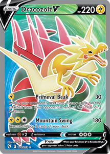 Dracozolt V 178/203 SWSH Evolving Skies Full Art Holo Ultra Rare Pokemon Card TCG Near Mint