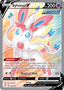 Sylveon V 183/203 SWSH Evolving Skies Full Art Holo Ultra Rare Pokemon Card TCG Near Mint