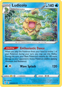 Ludicolo 34/203 SWSH Evolving Skies Holo Rare Pokemon Card TCG Near Mint