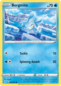 Bergmite 44/203 SWSH Evolving Skies Common Pokemon Card TCG Near Mint