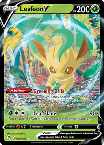 Leafeon V 7/203 SWSH Evolving Skies Ultra Rare Pokemon Card TCG Near Mint