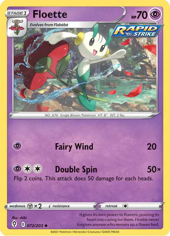 Floette 72/203 SWSH Evolving Skies Uncommon Pokemon Card TCG Near Mint