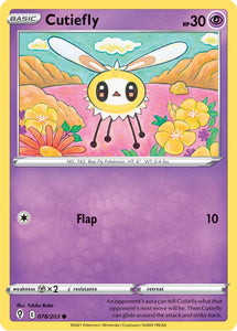 Cutiefly 78/203 SWSH Evolving Skies Common Pokemon Card TCG Near Mint