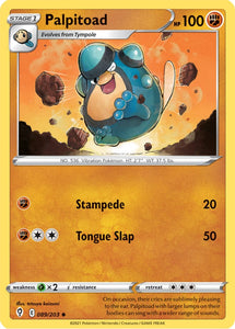 Palpitoad 89/203 SWSH Evolving Skies Uncommon Pokemon Card TCG Near Mint