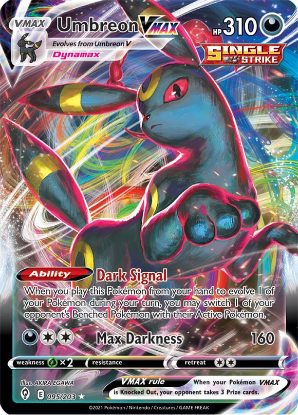 Umbreon VMAX 95/203 SWSH Evolving Skies Ultra Rare Pokemon Card TCG Near Mint