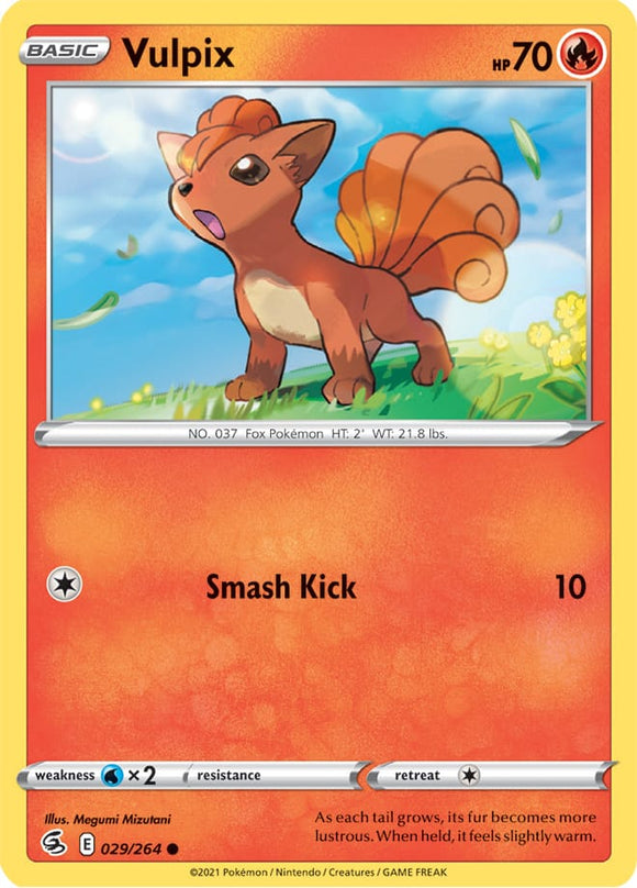 Vulpix 29/264 SWSH Fusion Strike Common Pokemon Card TCG Near Mint