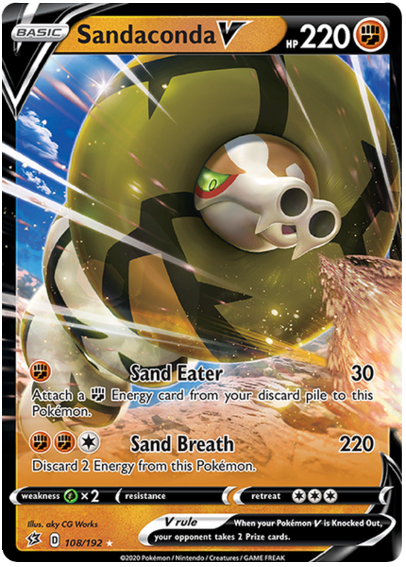 sandaconda pokemon card price 2020 S4a Shiny Star V Shiny Holo #270/190 Card Number / Rarity Pokemon Card Sandaconda VMAX s6H