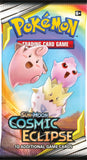 Cosmic Eclipse Booster Pack x 4 - Sun & Moon Pokemon TCG cleffa igglybuff togepi
