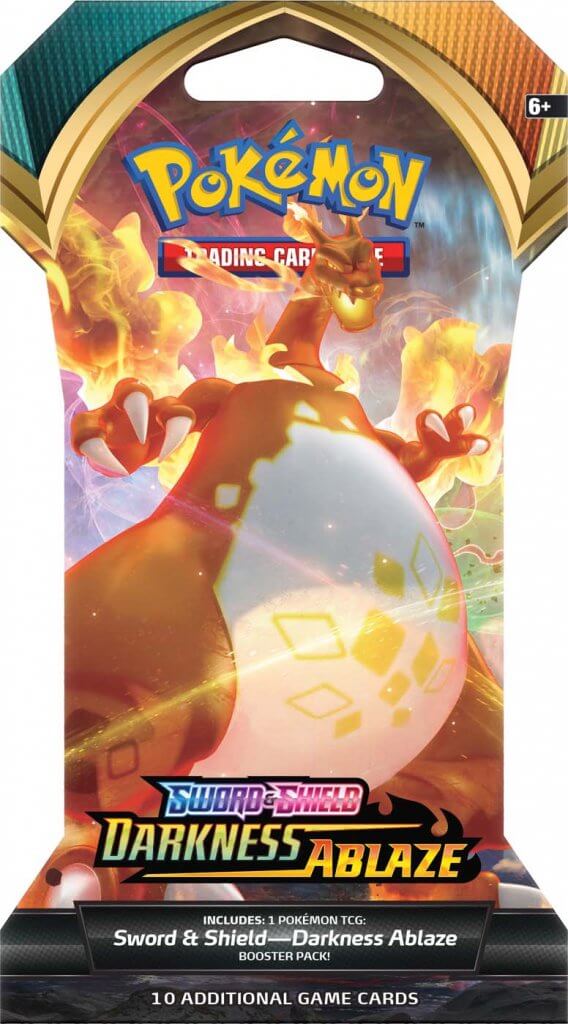 Darkness Ablaze Blister Booster Pack x 4 - Pokemon TCG - Sword and Shield vmax charizard