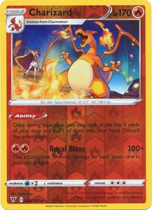 Charizard 25/185 Vivid Voltage Reverse Holo Rare Pokemon Card TCG Near Mint