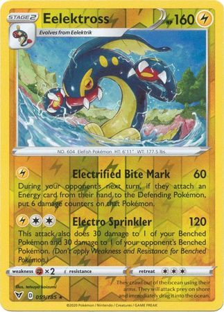 Eelektross 59/185 Vivid Voltage Reverse Holo Rare Pokemon Card TCG Near Mint
