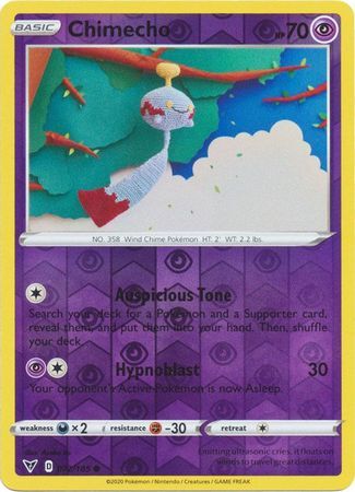 Chimecho 72/185 Vivid Voltage Reverse Holo Common Pokemon Card TCG Near Mint