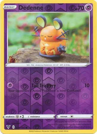 Dedenne 77/185 Vivid Voltage Reverse Holo Common Pokemon Card TCG Near Mint