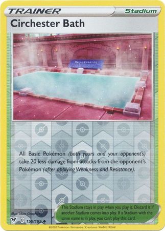 Circhester Bath 150/185 Vivid Voltage Reverse Holo Uncommon Trainer Pokemon Card TCG Near Mint 