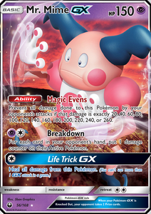 Mr. Mime GX 56/168 SM Celestial Storm Holo Ultra Rare Pokemon Card TCG - Kawaii Collector