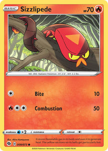 Sizzlipede 9/73 SWSH Champion's Path Common Pokemon Card TCG Near Mint