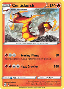 Centiskorch 10/73 SWSH Champion's Path Holo Rare Pokemon Card TCG Near Mint