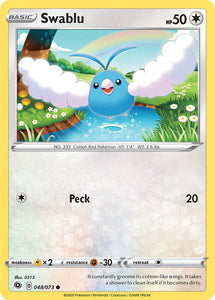 Swablu 48/73 SWSH Champion's Path Common Pokemon Card TCG Near Mint