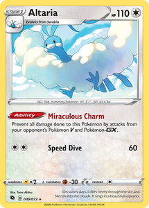 Altaria 49/73 SWSH Champion's Path Holo Rare Pokemon Card TCG Near Mint