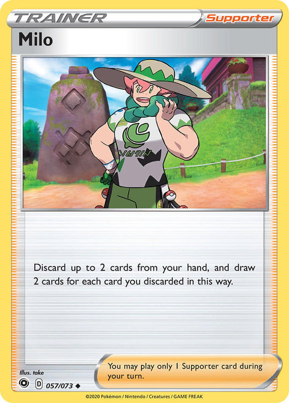 Milo 57/73 SWSH Champion's Path Uncommon Trainer Pokemon Card TCG Near Mint