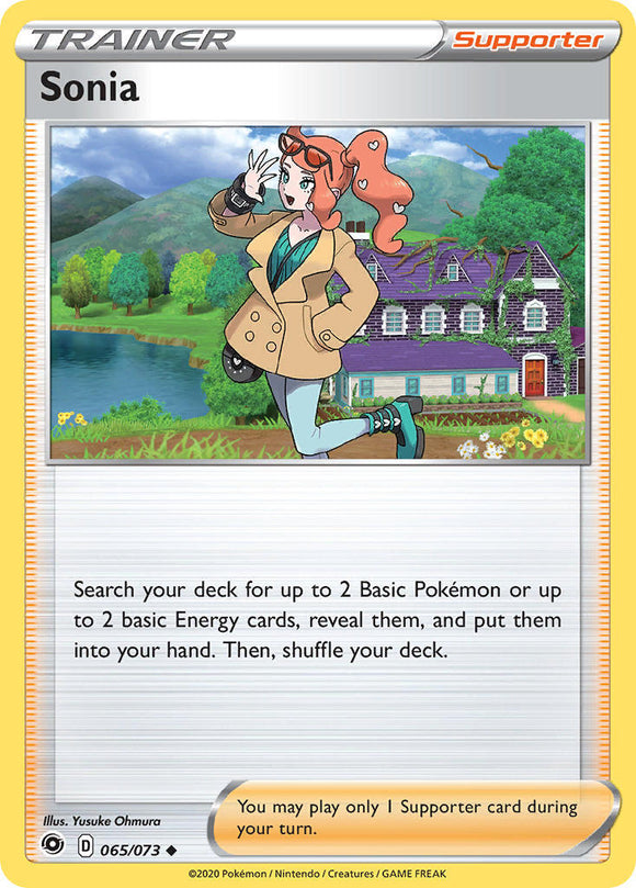 Sonia 65/73 SWSH Champion's Path Uncommon Trainer Pokemon Card TCG Near Mint
