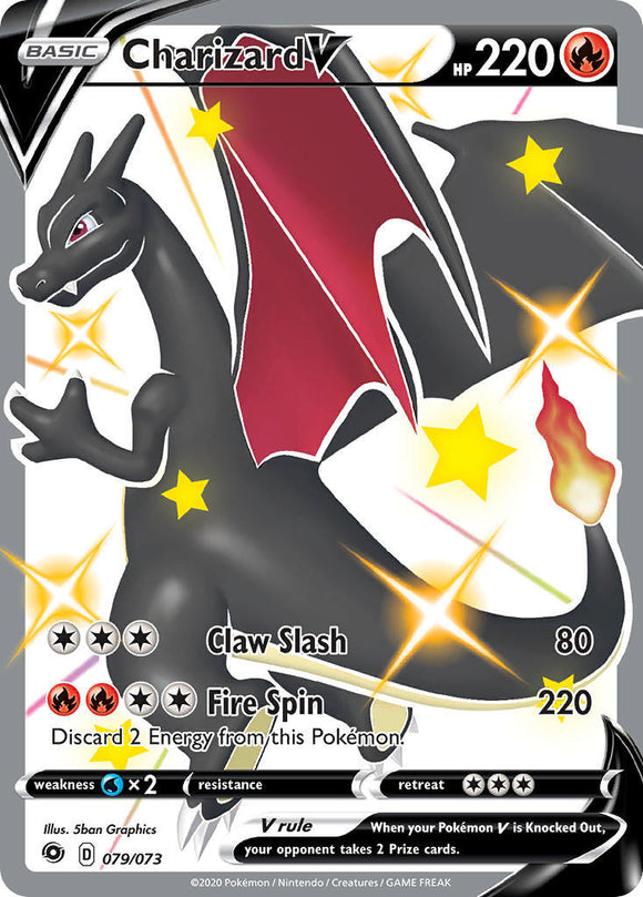 Charizard V 79/73 SWSH Champion's Path Full Art Holo Secret Rare Pokemon Card TCG Near Mint