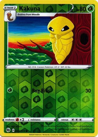 Kakuna 3/73 SWSH Champion's Path Reverse Holo Common Pokemon Card TCG Near Mint