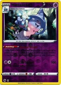 Hatterene 20/73 SWSH Champion's Path Reverse Holo Rare Pokemon Card TCG Near Mint