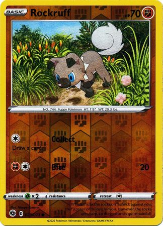Rockruff 29/73 Champion's Path Reverse Holo Common Pokemon Card TCG Near Mint