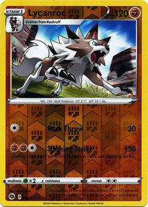 Lycanroc 30/73 SWSH Champion's Path Reverse Holo Rare Pokemon Card TCG Near Mint